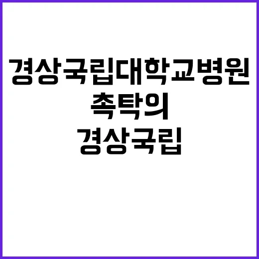 [창원경상국립대학교병원] 전문직1등급(촉탁의) 채용공고 (소아청소년과)