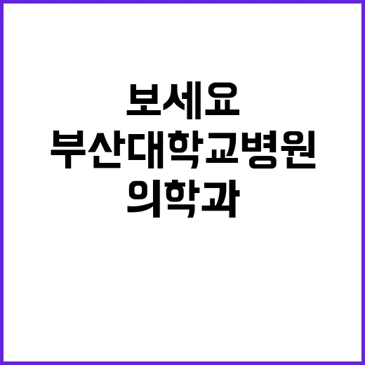 부산대학교병원 비정…