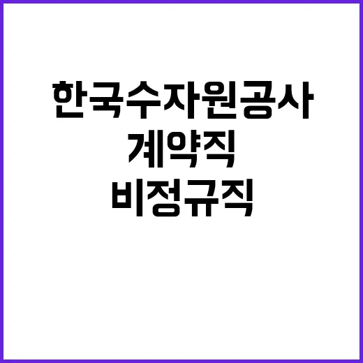 한국수자원공사 비정…