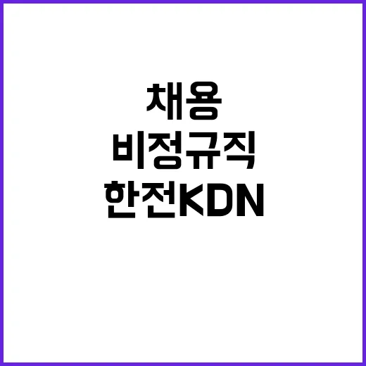 한전KDN 비정규직…