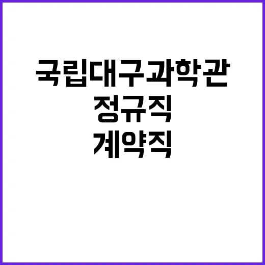 국립대구과학관 정규…