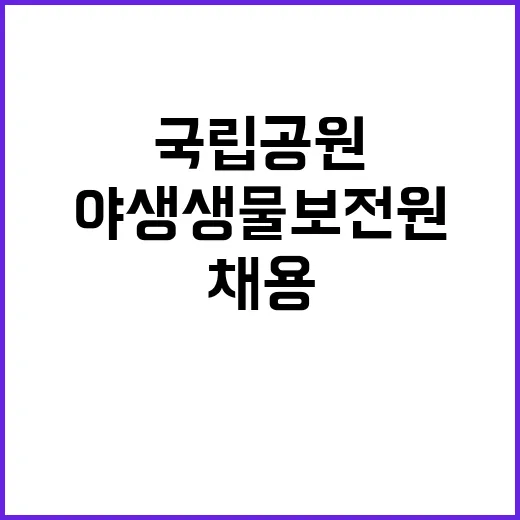 국립공원공단 무기계…