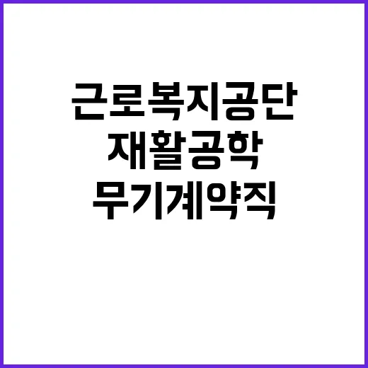 [재활공학연구소] 공무직(사무원) 채용 공고