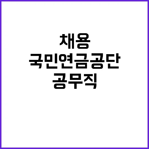 [국민연금공단 서울북부지역본부] 공무직(보안직) 공개채용 공고