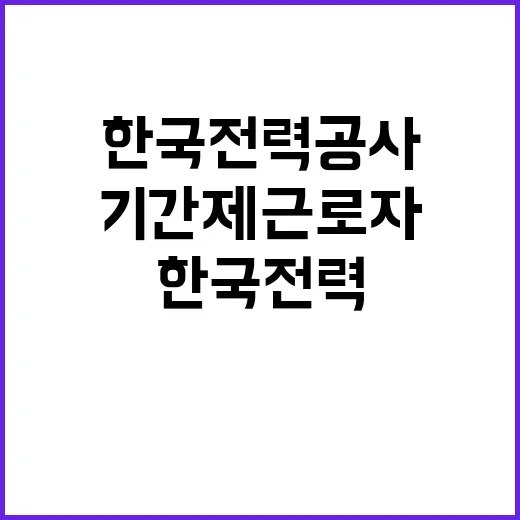 한국전력공사 비정규…