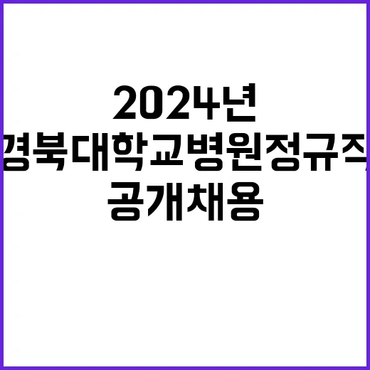 경북대학교병원 정규…