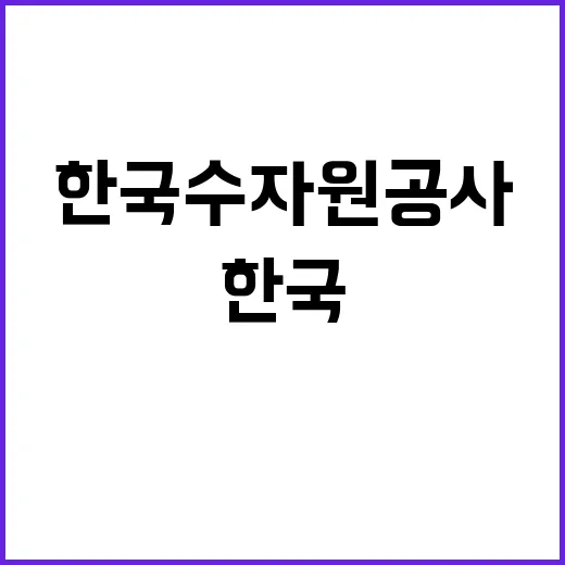 한국수자원공사 비정…