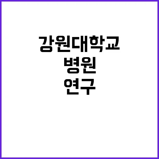 강원대학교병원 비정…