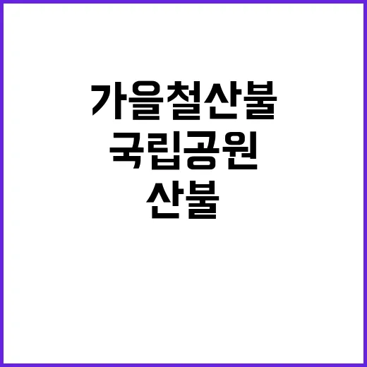 [주왕산] 2024년 주왕산국립공원 한시인력 (가을철 산불감시원) 장애인제한경쟁 채용