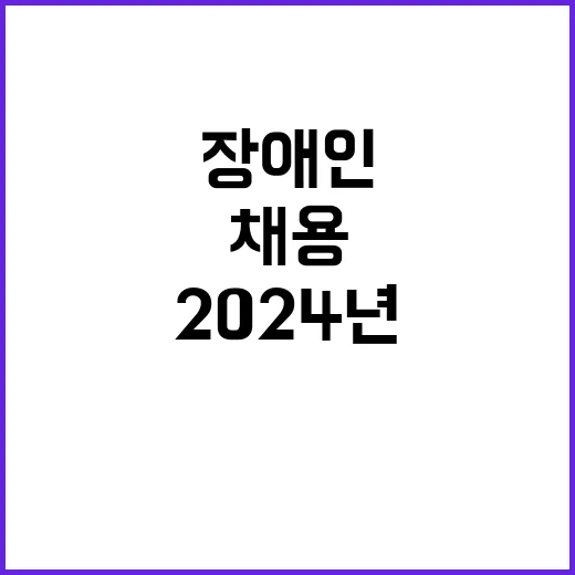 2024년 하반기 시간선택제 준정규직(장애) 채용공고