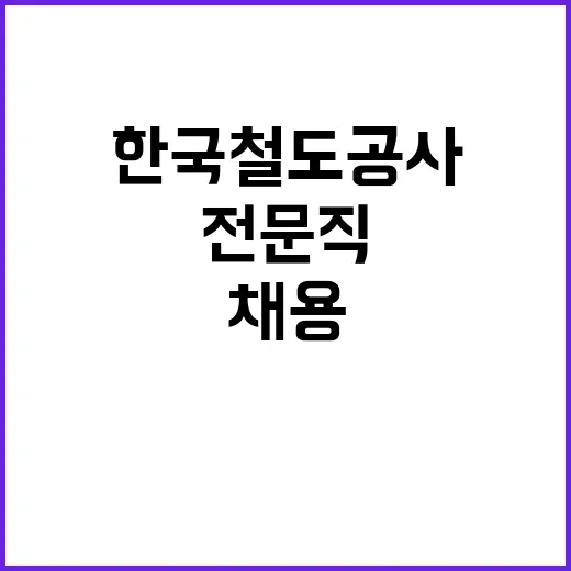 한국철도공사 정규직…