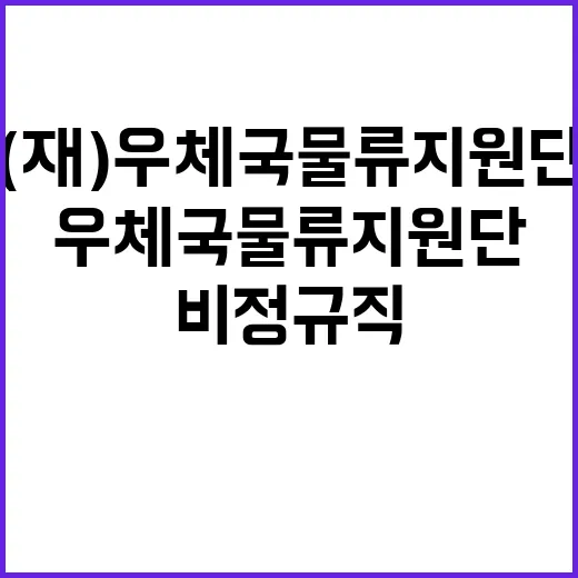 (재)우체국물류지원…