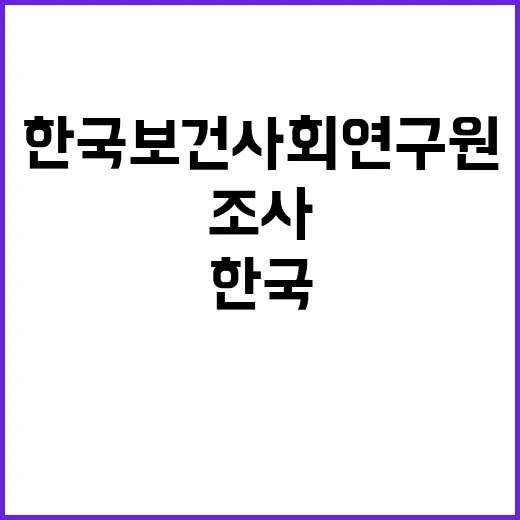 한국보건사회연구원 계약직 전문원 채용 공고(데이터조사관리팀)