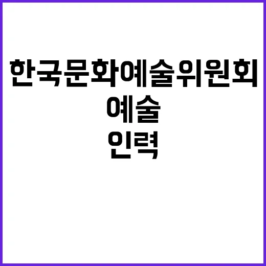 2024년 한국문화예술위원회 육아휴직대체인력(학예(무용)) 채용