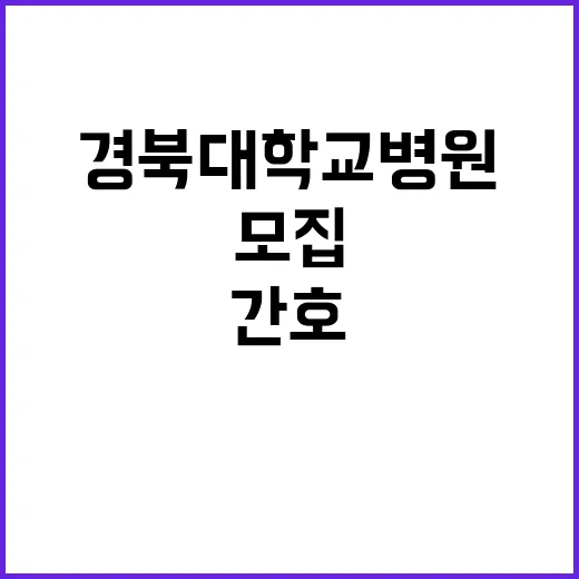 경북대학교병원 비정…