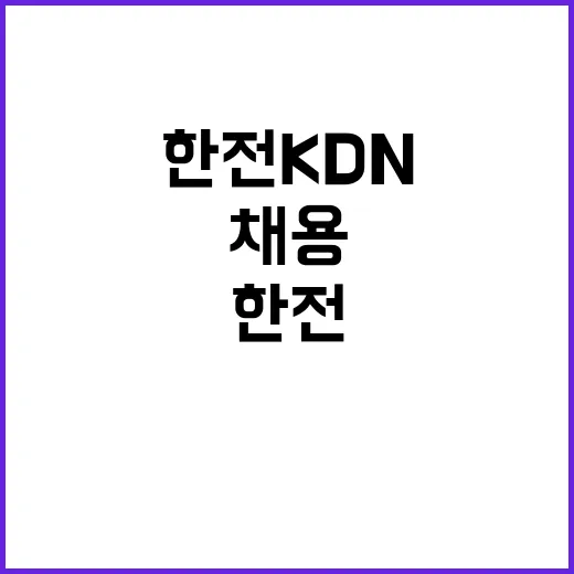 한전KDN(주)경기강원지역본부 용인지사 배전공가분야 비정규직 모집공고