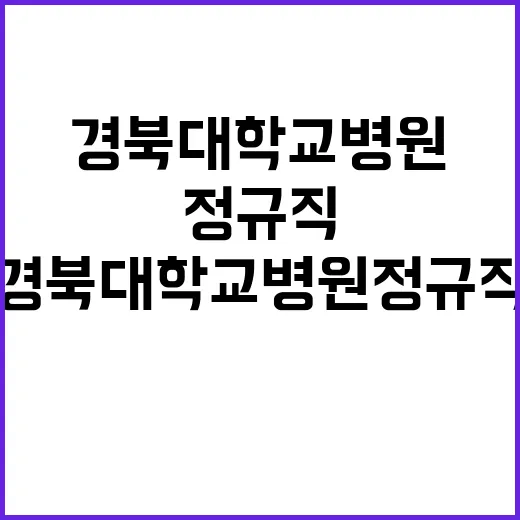 2024년 제5차 정규직 공개채용 공고