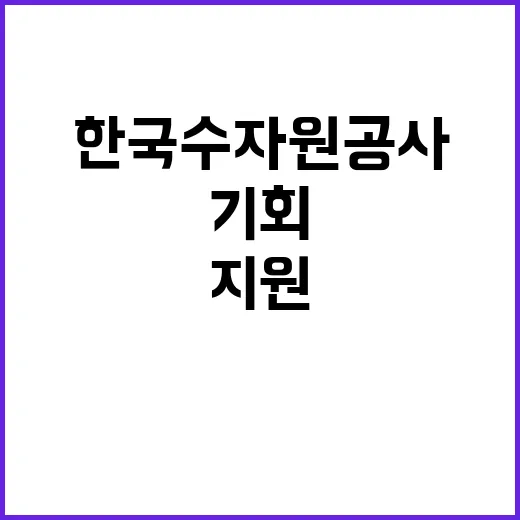 한국수자원공사 비정…