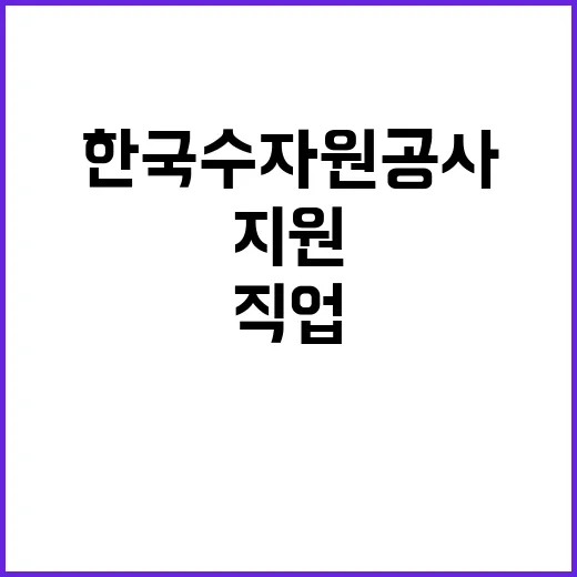 한국수자원공사 비정…