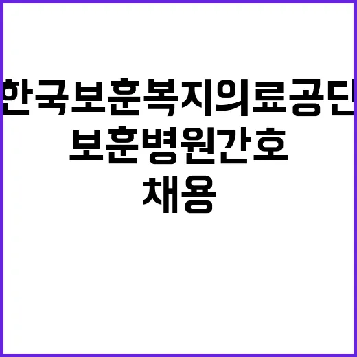 [대구보훈병원] 계약직 기능직(간호조무사) 공개채용