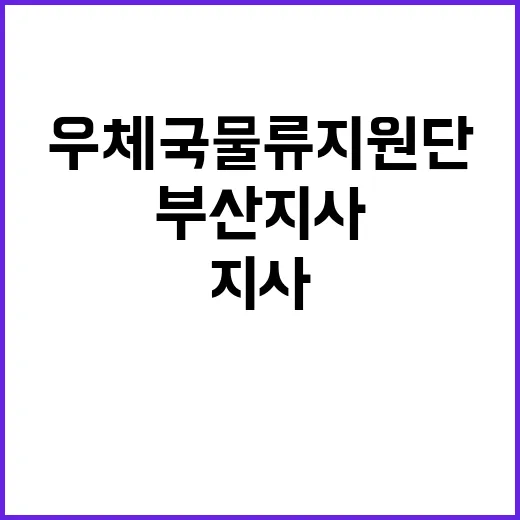 우체국물류지원단 부산지사 부산, 창원, 진주, 울산사업소 기간제(운전직) 채용 공고