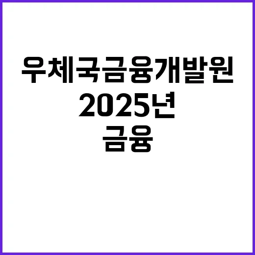 우체국금융개발원 2025년 제1차 공개채용