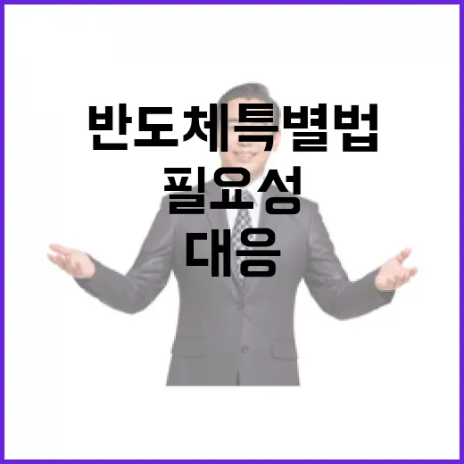반도체 특별법 필요…