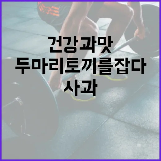 사과, 건강과 맛의…