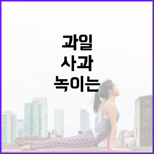 사과, 마음을 녹이…