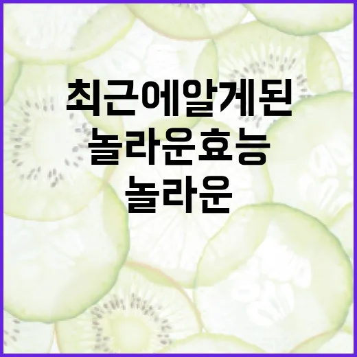 최근에 알게 된 비…