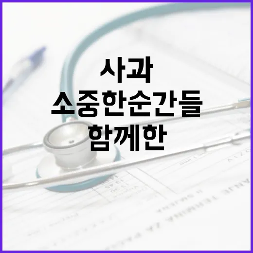 사과와 함께한 소중…