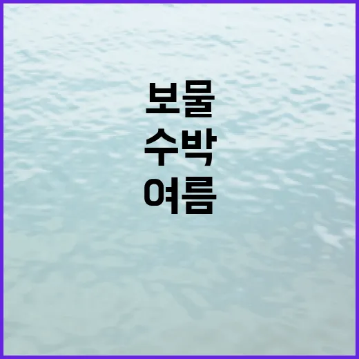 수박, 여름의 상큼…
