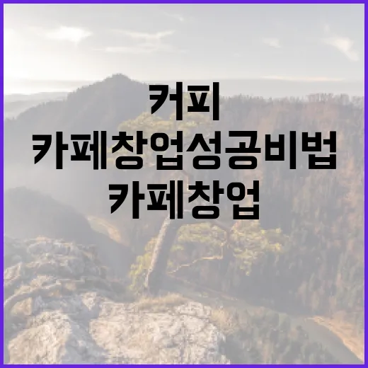 커피원두의 힘, 나만의 카페 창업 성공 비법!