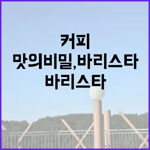 커피원의 매력, 바…