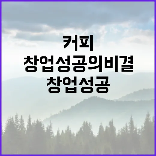 커피원두의 매력, 창업 성공의 비결