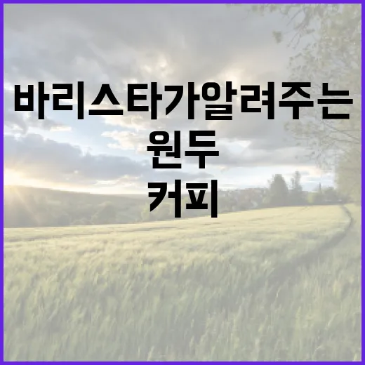 커피원두의 비밀: …