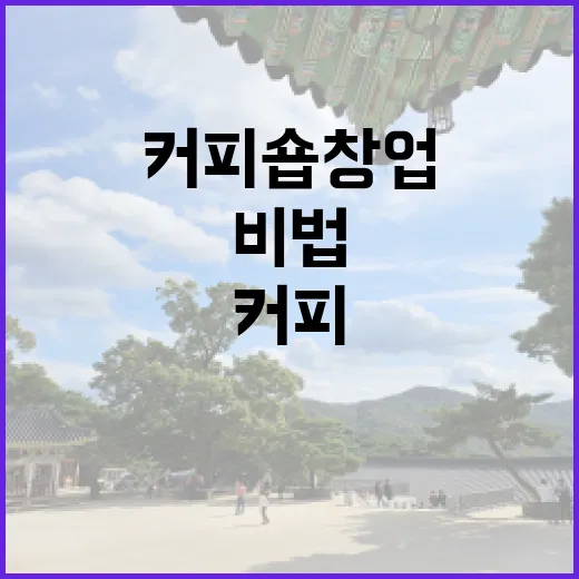 커피원두로 꿈꾸는 나만의 커피숍 창업 비법