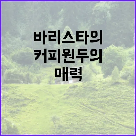 커피원두의 매력: …