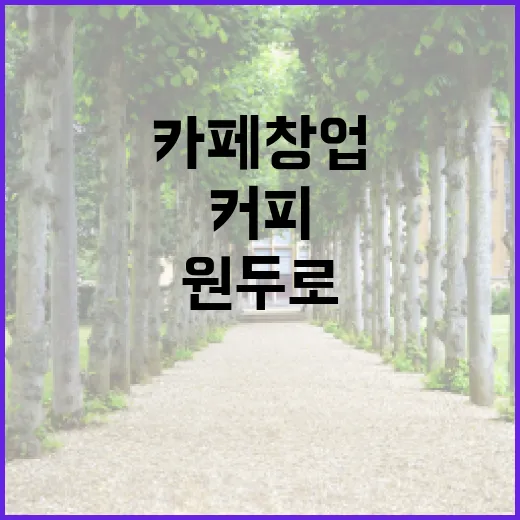 커피원두로 만드는 특별한 카페 창업 비법