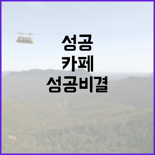 디저트가 가득한 카페, 성공 비결은?