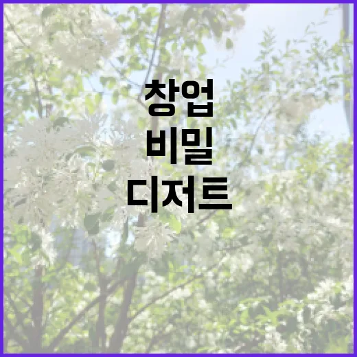 디저트 창업, 성공을 부르는 비밀은?