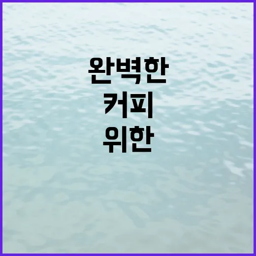 커피원두… 완벽한 카페를 위한 비밀