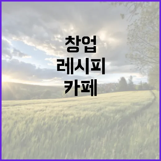 디저트 카페 창업, 성공을 부르는 레시피!