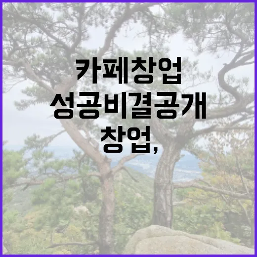 디저트와 카페 창업, 성공 비결 공개!