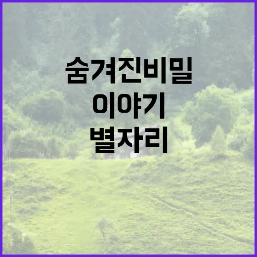 별자리의 숨겨진 비밀, 새로운 이야기의 시작