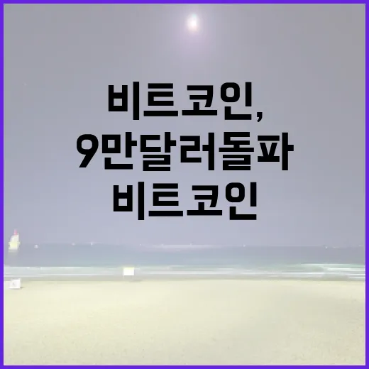 비트코인, 9만 달러 돌파의 순간을 기다리며