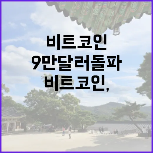 비트코인, 9만 달러 돌파의 갈림길