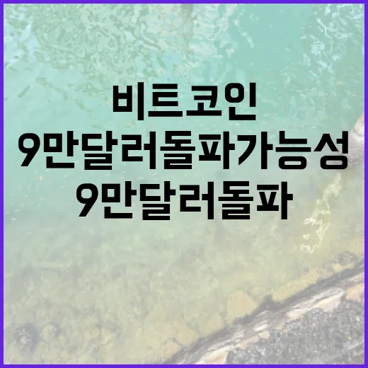 비트코인 가격, 9만 달러 돌파 가능성 분석