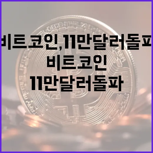 비트코인, 11만 달러 돌파 가능성에 대한 모든 것