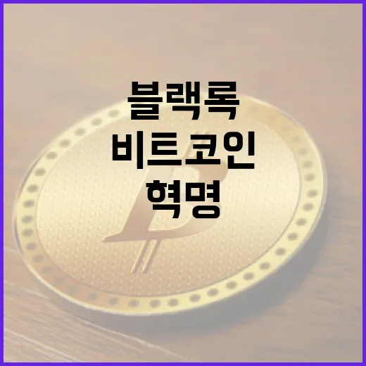 블랙록, 유럽에서 비트코인 혁명을 이끌다!